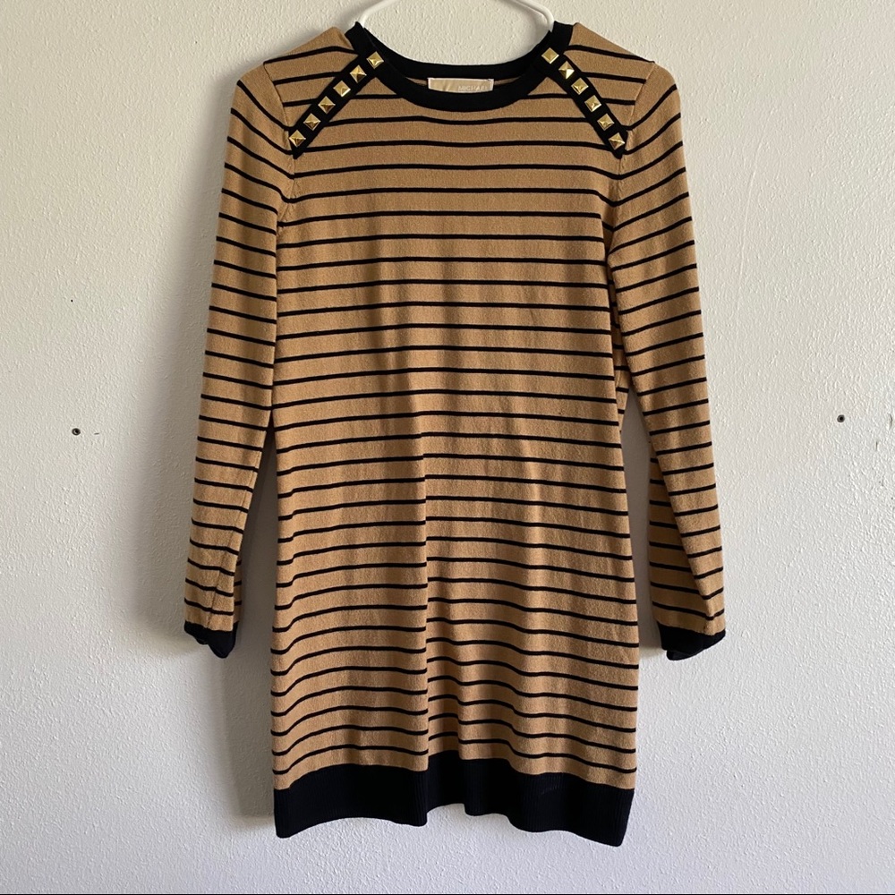 Michael Kors stripe tunic sweater women’s small